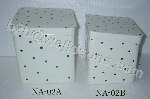 PLANTER SQR WITH LID - Ceramic, 19x19x19cm & 16x16x16cm, White, Snap-On Lid, Durable, Stylish, Easy to Clean