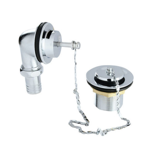 Stainless Steel Bathtub Overflow Set (With Chain Plug Waste Coupling)