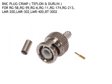 BNC Crimp Type Plug Connector