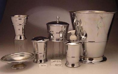 Bathroom Sets - Silver, 6 Pieces | Elegant Design, Durable Materials, Easy Cleaning, Space Saving, Polished Finish