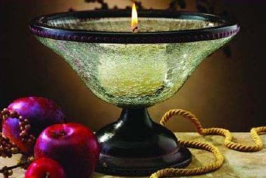 Colored Glass Decorative Item 