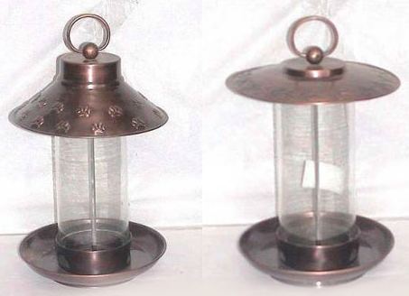 Designer Garden Accessories - Metal Varied Sizes Copper Finish | Elegant Design Weather Resistant Bird Friendly Easy Assembly