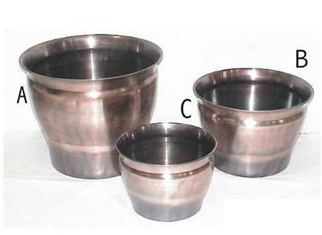 Decorative Garden Accessories - Metal Various Sizes Bronze | Elegant Cylindrical Design Durable Weather Resistant Polished Finish