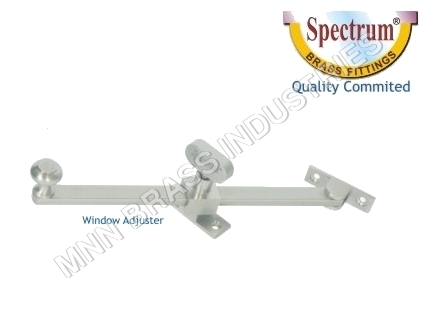 Brass Window Adjuster - 150mm Length, Silver Finish | Durable Brass, Easy Operation, Precise Adjustment, Secure Fit, Smooth Action