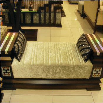 Wooden Sofa - Wood, Variable Dimensions, Brown | Elegant Design, Foam Cushion, Polished Finish, Comfortable Seating