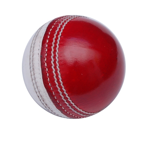Multicolour Red & White Cricket Ball