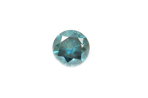 0.93 CT FANCY CARIBBEAN BLUE ROUND LOOSE DIAMOND