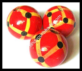 Colour Wooden Beads