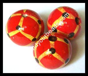 Colour Wooden Beads
