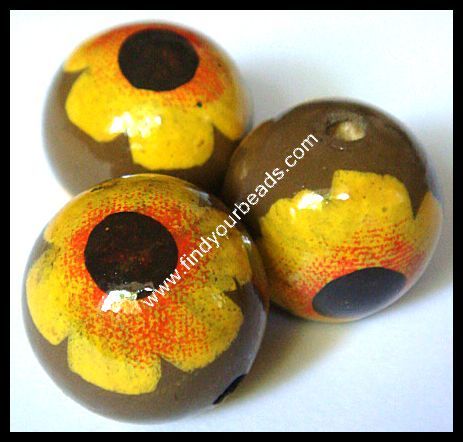 Colour Wooden Beads