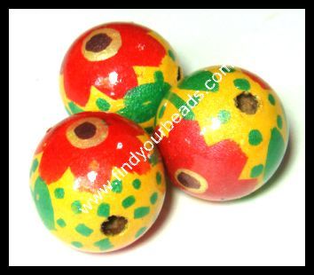 Colour Wooden Beads