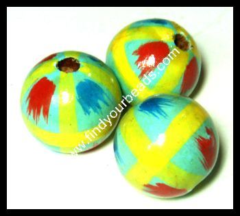 Colour Wooden Beads