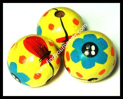 Colour Wooden Beads