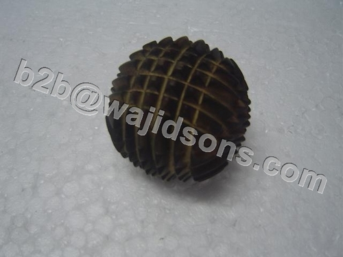 DECO BALL - Resin 6x6x6 cm, Dark Brown Matte | Decorative, Durable, Versatile, Compact
