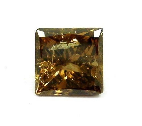 2.01 CT COGNAC BROWN I2 PRINCESS LOOSE DIAMOND