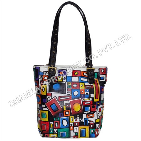 Leather Hand Painted Women Shoulder Bag