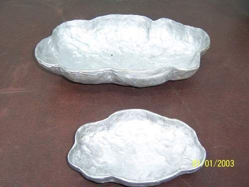 Designer Aluminium Bowls - Color: Silver