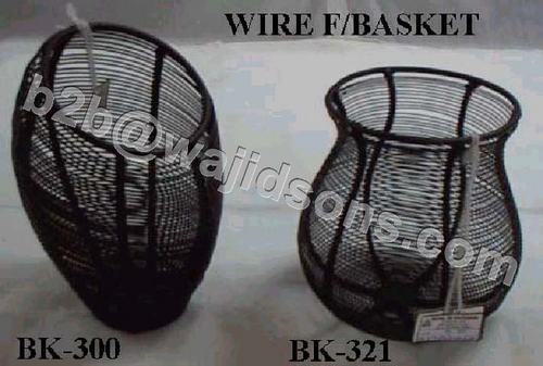 Basket Vase Wire Black