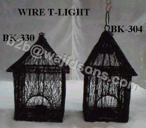 Candle Holder Wire Black