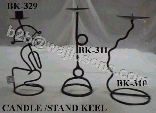 Wire Candleholder Black