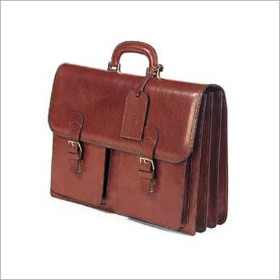 Portfolio Bag - Genuine Leather, 15x12x4 Inches, Brown | Buckle Closure, Multiple Compartments, Organized Storage, Professional Look, Easy Carry