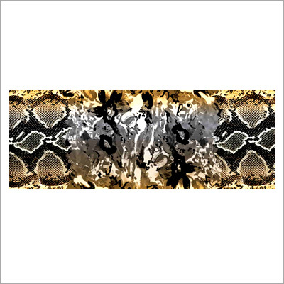 Digital Print Snake Skin Silk-Wool Scarf
