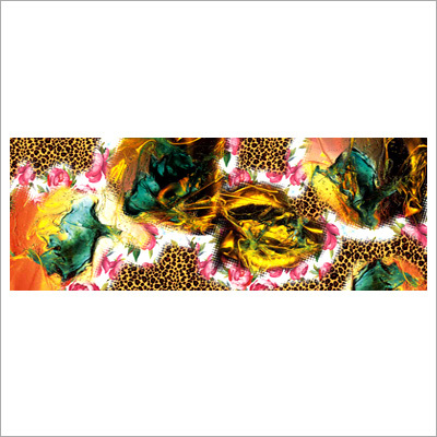 Abstract Digital Print Cashmere Blend Scarf