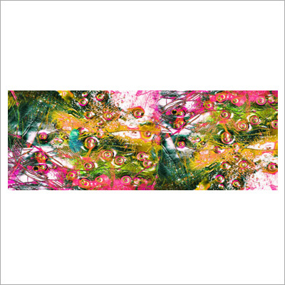Digital Print Peacock Cashmere Blend Scarf
