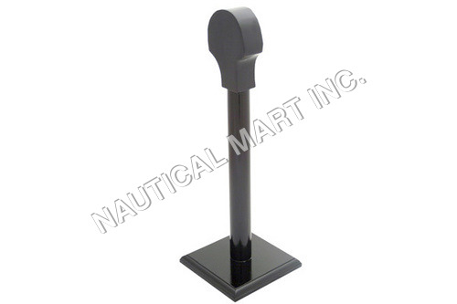 Wooden Helmet Stand Black