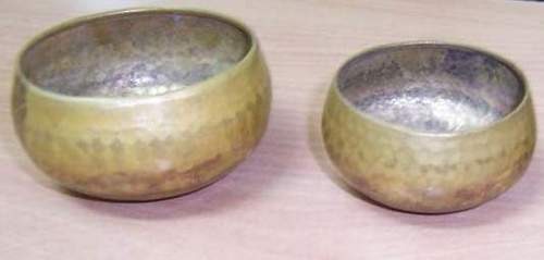 Brass Hammered Bowls