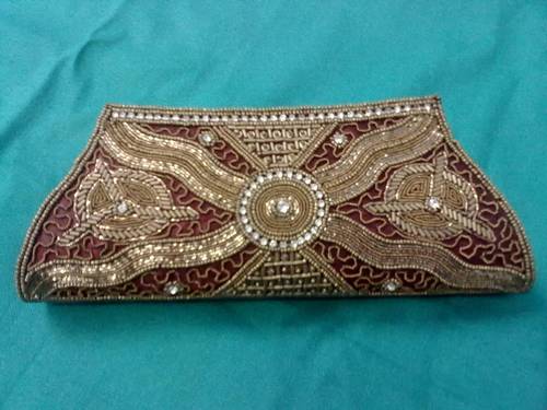 Embroidered Silk Clutch Bags