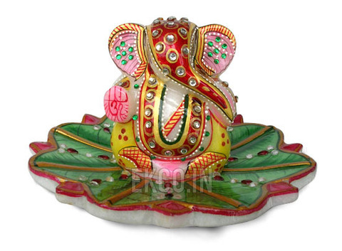 Marble Ganesha Leaf