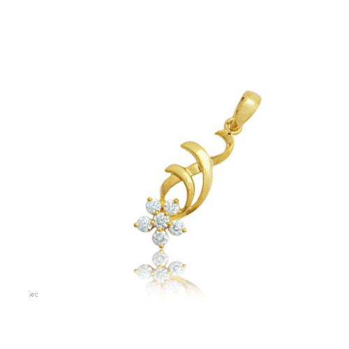 Avsar Real Gold and Diamond Fashion Pendant # AVP009