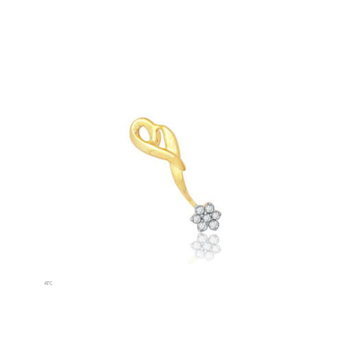 Avsar Real Gold and Diamond Fancy Pendant # AVP015