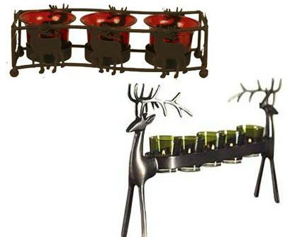Antique Decorative Metal Candle Holders
