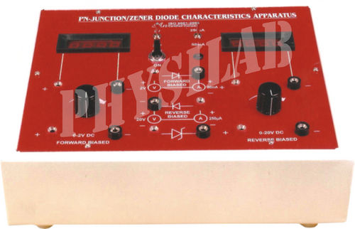 PN JUNCTION/ZENER DIODE CHARACTRISTIC APPARATUS WITH DIGITAL PANEL METER