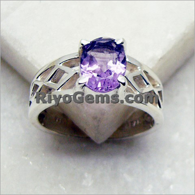 Stone Studded Silver Rings