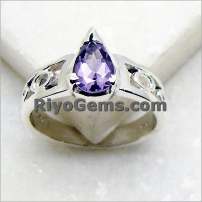 Amethyst Silver Rings