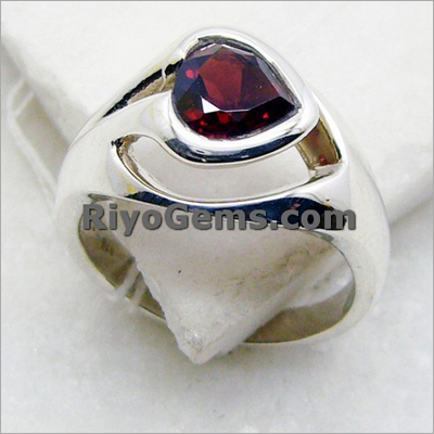 Silver Gemstone Rings