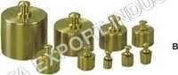 Balance Weights - Polished Brass In Hardwood Case With Divided Compartment, Chrome Plated Brass Forceps, Capacity 1mg To 2000gm