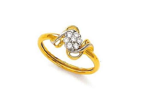 Avsar Real Gold and Diamond Devine Ring #AVR051