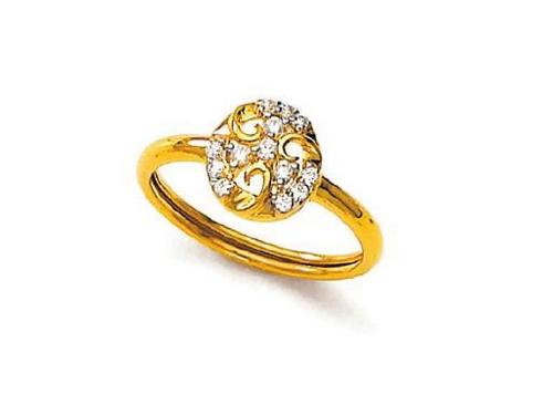 Avsar Real gold and Diamond Traditional Ring # AVR055