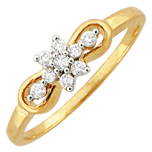 Avsar Real Gold and Diamond Fashion Ring # AVR057