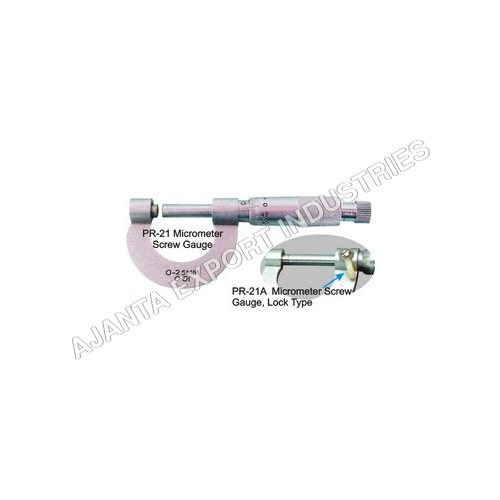 Steel And Glass Micrometer (Screw Gauge)