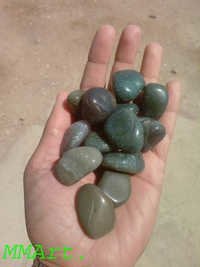 Moss Agate Tumble polished stone And mirror Polished Pebbles Stone And decoration natural stone landscaping