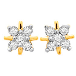 Avsar Real Gold and Diamond Fashion Earring # AVE033