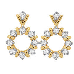 Avsar Real Gold and Diamond Traditional Earring # AVE036