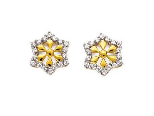 Avsar Real Gold and Diamond Traditional Earring # AVE079