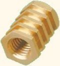 Brass Hexagonal Inserts