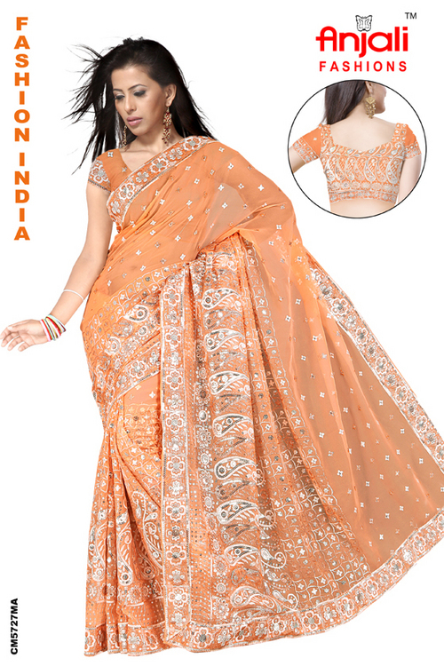 Ladies Fancy Sari Suppliers Surat